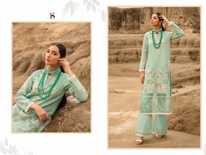 Deepsy Lawnkari 22 Vol 2 Designer Fancy Festive Wear Cotton Embroidery Pakistani Salwar Kameez